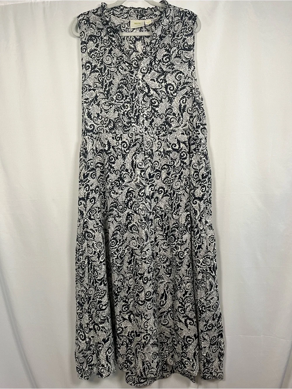 🛍️SALE Anthropologie Maeve Marya floral boho flowy maxi dress sz XL EUC - Picture 3 of 11